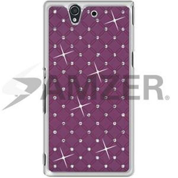 Amzer Diamond Lattice Snap On Shell Case - Purple 95771